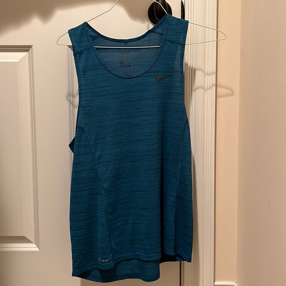 Nike blue dry fit tank top